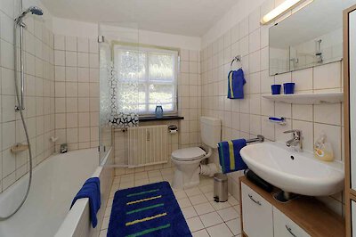 Modernes Badezimmer in der 4- Sterne-Ferienwohnung